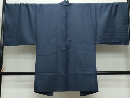 平和屋着物●男性 お召 アンサンブル 100亀甲 キングサイズ 正絹 逸品 未使用 CAAS8402vf