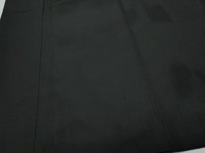 平和屋着物●男性　黒紋付　羽織セット　正絹　逸品　CAAS8404vf
