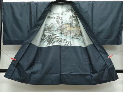 平和屋着物●男性 本場大島紬 アンサンブル 100亀甲 総詰め 正絹 逸品 未使用 CAAS8405vf