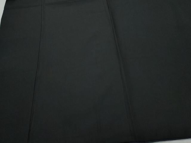 平和屋着物●男性　黒紋付　羽織セット　正絹　逸品　CAAS8407vf