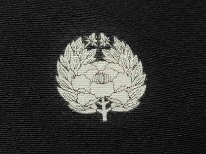 平和屋着物●金彩友禅　卓越技能者・名工・和田光正　黒留袖　扇面草花文　金銀彩　正絹　逸品　CAAS8433vf