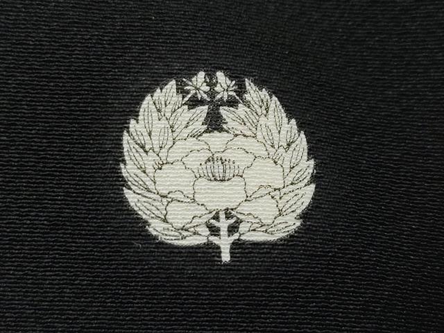 平和屋着物●金彩友禅　卓越技能者・名工・和田光正　黒留袖　扇面草花文　金銀彩　正絹　逸品　CAAS8433vf