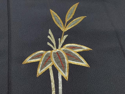 平和屋着物●訪問着 総刺繍 駒刺繍 笹 正絹 逸品 CAAS8437vf