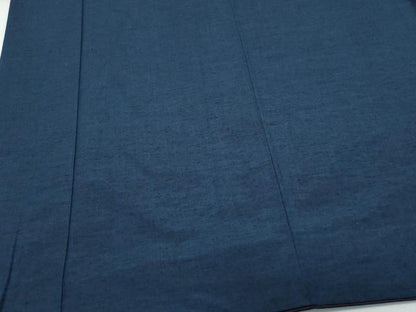 平和屋着物●男性　紬　アンサンブル　藍鉄色　正絹　逸品　CAAS8447vf