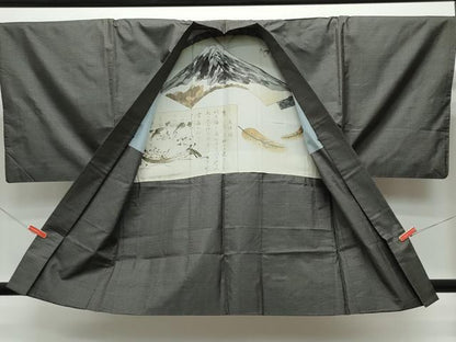 平和屋着物●男性　本場大島紬　アンサンブル　100亀甲　総詰め　正絹　逸品　CAAS8451vf