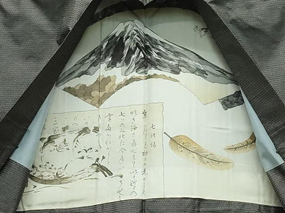 平和屋着物●男性　本場大島紬　アンサンブル　100亀甲　総詰め　正絹　逸品　CAAS8451vf