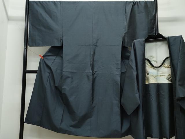 平和屋着物●男性 本場大島紬 アンサンブル 亀甲柄 正絹 逸品 CAAS8452vf