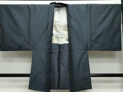 平和屋着物●男性 本場大島紬 アンサンブル 亀甲柄 正絹 逸品 CAAS8452vf