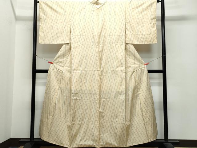 平和屋着物●本場大島紬　7マルキ　立涌文　正絹　逸品　CAAS8457vf