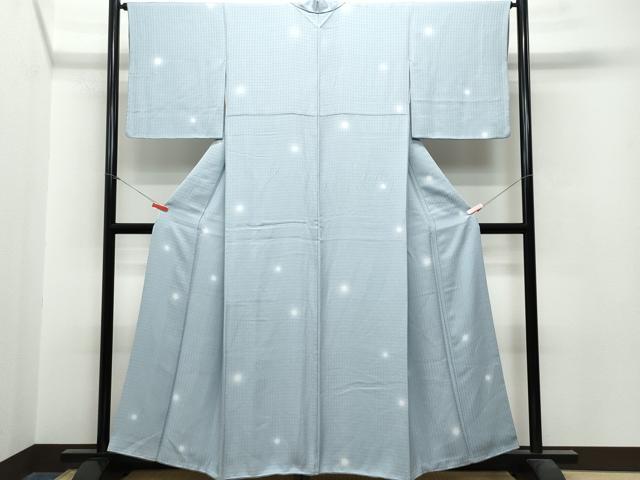 平和屋着物●上質な小紋 花織 蛍暈し 正絹 逸品 CAAS8460vf