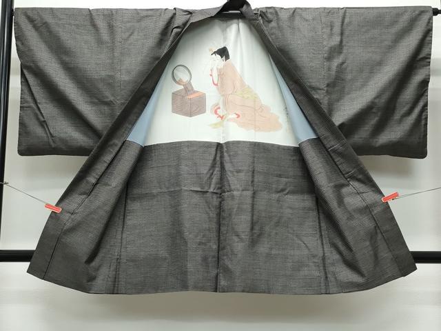平和屋着物●男性 本場大島紬 アンサンブル 100亀甲 総詰め 正絹 逸品 CAAS8496vf