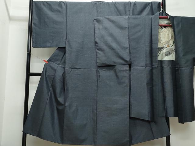 平和屋着物●男性 本場大島紬 アンサンブル 亀甲柄 正絹 逸品 CAAS8503vf