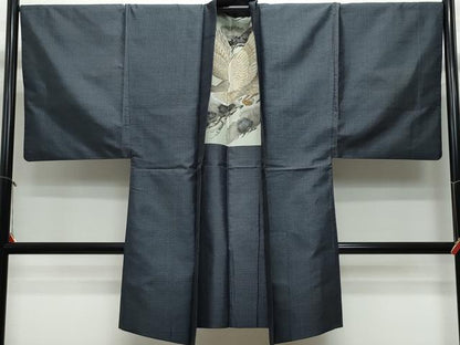 平和屋着物●男性 本場大島紬 アンサンブル 亀甲柄 正絹 逸品 CAAS8503vf