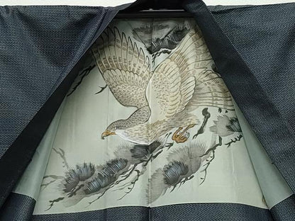 平和屋着物●男性 本場大島紬 アンサンブル 亀甲柄 正絹 逸品 CAAS8503vf