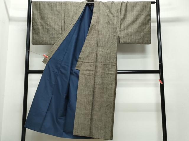 平和屋着物●男性 紬 アンサンブル 霞文 正絹 逸品 CAAS8505vf
