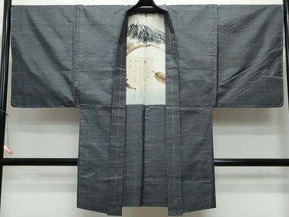 平和屋着物●男性　本場大島紬　アンサンブル　80亀甲　総詰め　正絹　逸品　CAAS8510vf