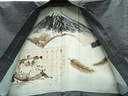 平和屋着物●男性　本場大島紬　アンサンブル　80亀甲　総詰め　正絹　逸品　CAAS8510vf