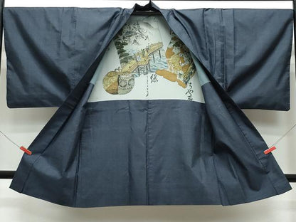 平和屋着物●男性 本場大島紬 アンサンブル 100亀甲 総詰め 正絹 逸品 CAAS8511vf