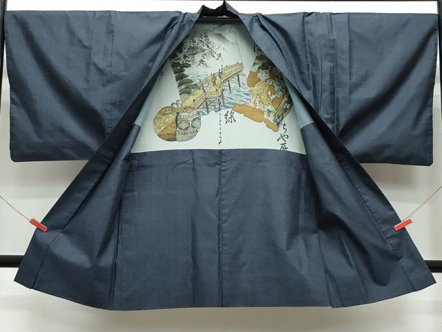 平和屋着物●男性 本場大島紬 アンサンブル 100亀甲 総詰め 正絹 逸品 CAAS8511vf