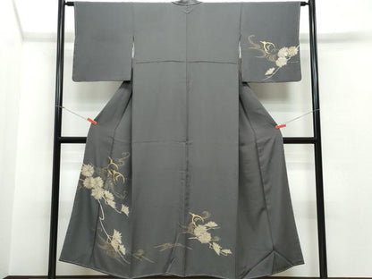 平和屋着物●訪問着 立波花鳥文 金彩 正絹 逸品 CAAS8528vf