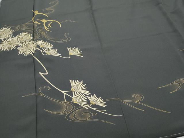平和屋着物●訪問着 立波花鳥文 金彩 正絹 逸品 CAAS8528vf