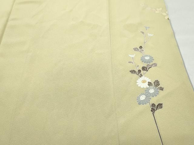 平和屋着物●高級染元　粋峰　林芳夫　京加賀友禅　訪問着　草花文　正絹　逸品　CAAS8540vf