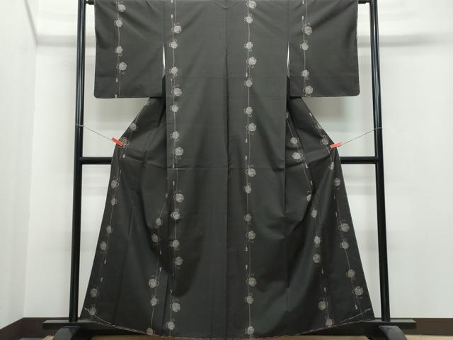 平和屋着物●本場大島紬 9マルキ 泥染め 地空き 鈴 近鉄百貨店扱い 正絹 逸品 未使用 CAAS8571vf