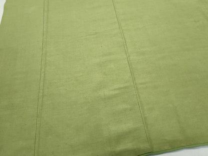 平和屋着物●上質な紬 色無地 海松色 正絹 逸品 CAAS8587vf