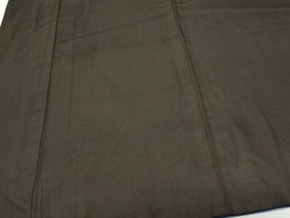 平和屋着物●男性　お召　羽織セット　憲法黒茶色　赤墨色　正絹　逸品　CAAS8604vf