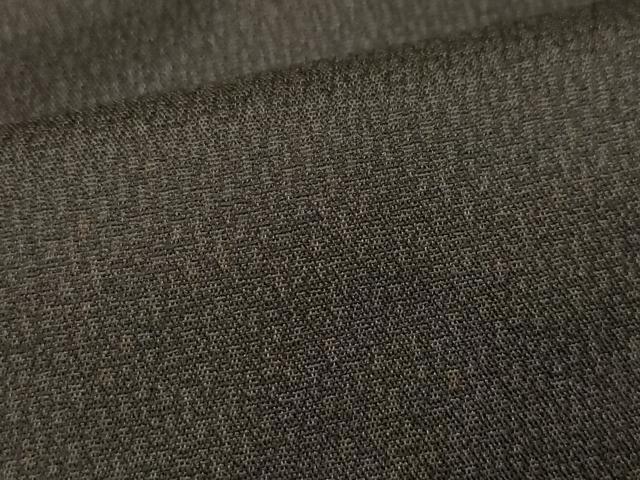 平和屋着物●男性　お召　羽織セット　憲法黒茶色　赤墨色　正絹　逸品　CAAS8604vf
