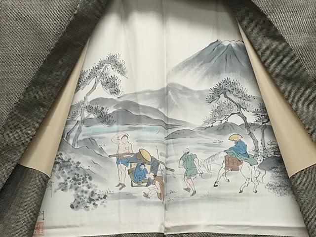 平和屋着物●男性 本場大島紬 アンサンブル 7マルキ 正絹 逸品 CAAS8606vf