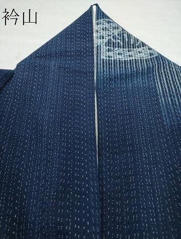 平和屋着物●小紋　弓浜絣　裁縫道具　綿　逸品　CAAS8617vf