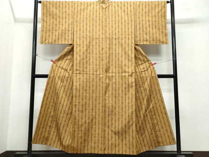 平和屋着物●上質な紬　吉祥文　正絹　逸品　CAAS8625vf