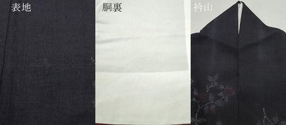 平和屋着物●本場結城紬 重要無形文化財 100亀甲 草花文 正絹 逸品 CAAS8635vf