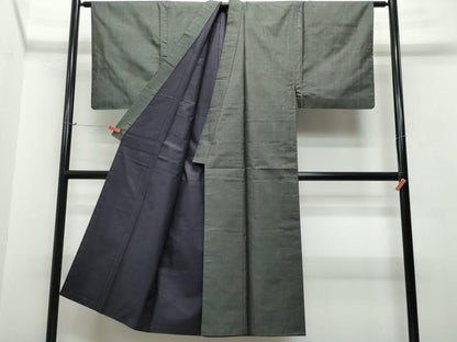 平和屋着物●男性　本場大島紬　アンサンブル　80亀甲　総詰め　正絹　逸品　CAAS8646vf