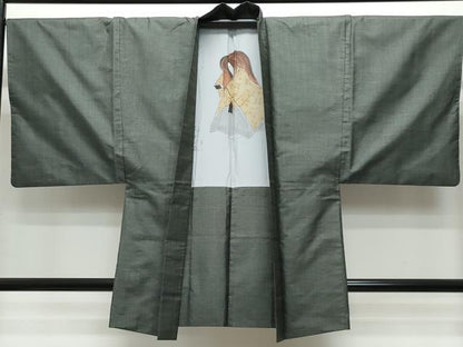 平和屋着物●男性　本場大島紬　アンサンブル　80亀甲　総詰め　正絹　逸品　CAAS8646vf