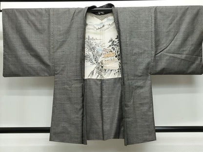 平和屋着物●男性 本場大島紬 アンサンブル 100亀甲 総詰め 正絹 逸品 CAAS8649vf