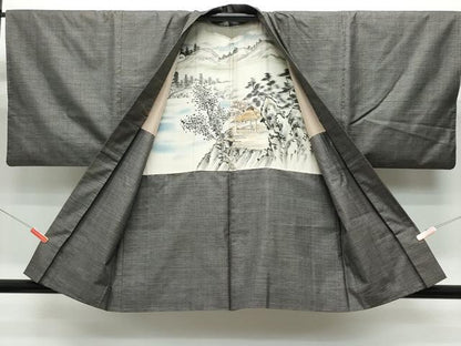 平和屋着物●男性 本場大島紬 アンサンブル 100亀甲 総詰め 正絹 逸品 CAAS8649vf