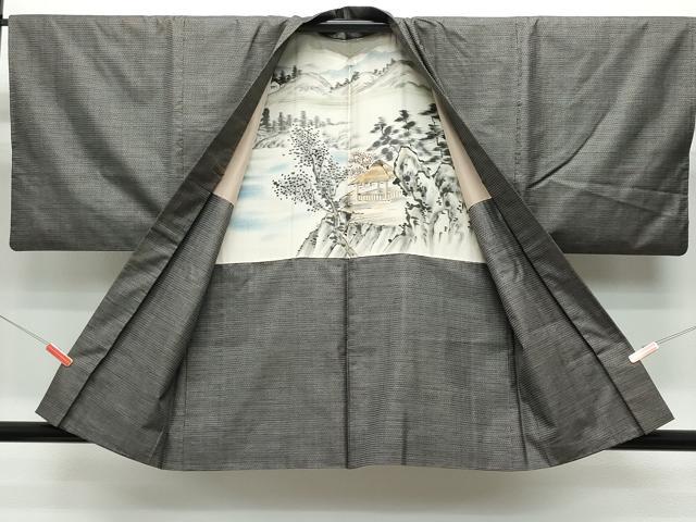 平和屋着物●男性 本場大島紬 アンサンブル 100亀甲 総詰め 正絹 逸品 CAAS8649vf