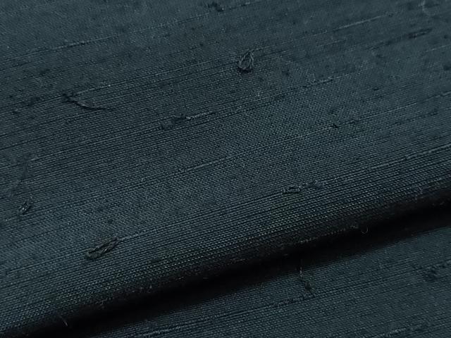 平和屋着物●男性 紬 アンサンブル 藍鉄色 正絹 逸品 CAAS8650vf
