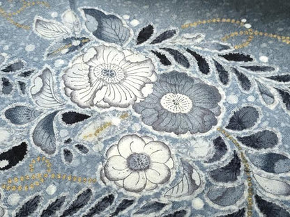 平和屋着物●訪問着 作家物 辻が花 暈し染め 黒地 金彩 正絹 逸品 CAAS8719vf