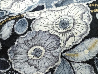平和屋着物●訪問着 作家物 辻が花 暈し染め 黒地 金彩 正絹 逸品 CAAS8719vf