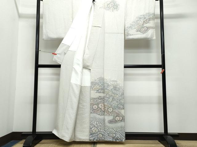 平和屋着物●樋熊哲也 訪問着 辻が花 絞り 手描き 訪問着 まるやま扱い 正絹 逸品 CAAS8720vf