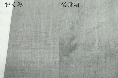 平和屋着物●結城紬 色無地 灰色 正絹 逸品 CAAS8722vf