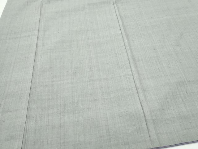 平和屋着物●結城紬 色無地 灰色 正絹 逸品 CAAS8722vf