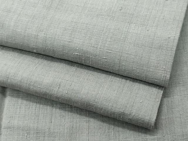 平和屋着物●結城紬 色無地 灰色 正絹 逸品 CAAS8722vf