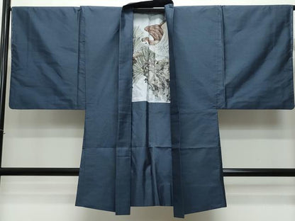 平和屋着物●男性 本場大島紬 アンサンブル 亀甲柄 正絹 逸品 CAAS8733vf
