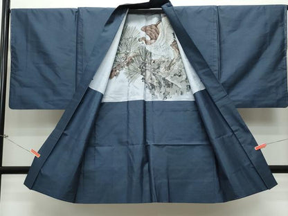 平和屋着物●男性 本場大島紬 アンサンブル 亀甲柄 正絹 逸品 CAAS8733vf