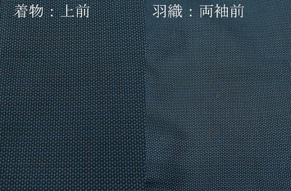 平和屋着物●男性 紬 アンサンブル 100亀甲 正絹 逸品 CAAS8734vf