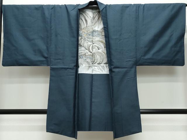 平和屋着物●男性 紬 アンサンブル 100亀甲 正絹 逸品 CAAS8734vf